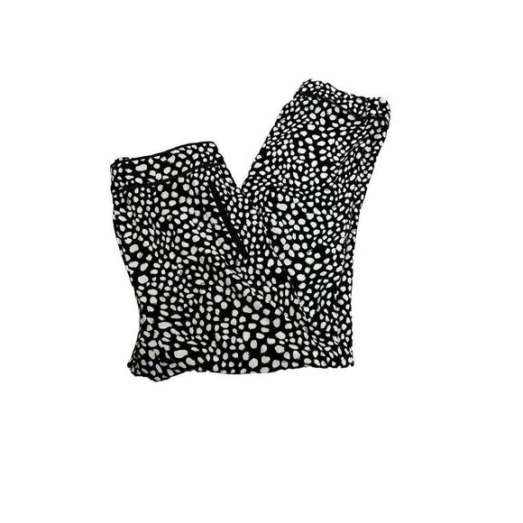 Zara Trafaluc black and white print pull on pants size M - Picture 12 of 15